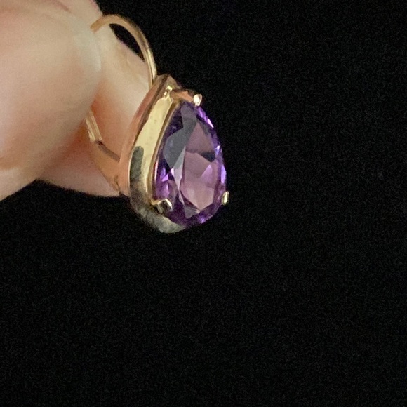 Imperial Gold Co 14K Gold Amethyst Earrings - Picture 7 of 7